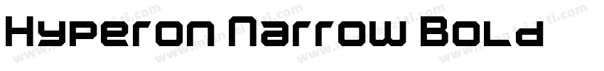 Hyperon Narrow Bold字体转换
